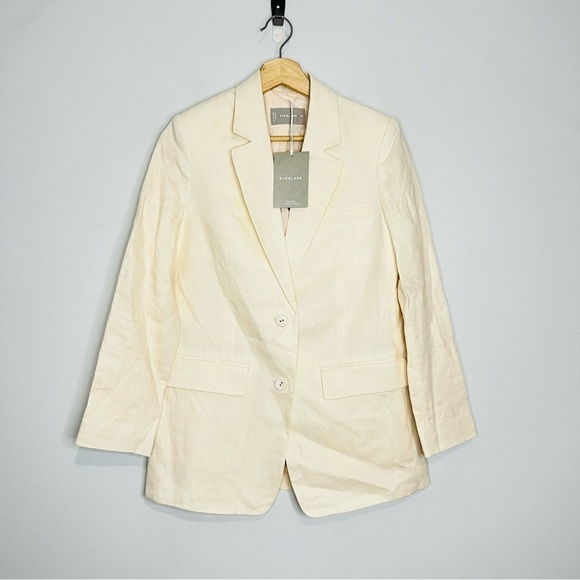 NWT EVERLANE The Oversized Blazer in Linen size 00 - Picture 2 of 6